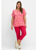 sheego T-Shirt in fuchsia-gemustert