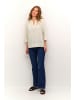 Kaffe Langarm-Bluse KAthea Regular fit in Light Sand Linen