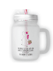 Mr. & Mrs. Panda Mason Jar Einhorn Koffer mit Spruch in Transparent