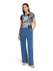Betty Barclay Blusenshirt mit Tunnelzug in Blau/Rot