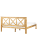 Beliani 2-tlg Doppelbett TANNAY in Braun
