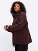 sheego by Joe Browns Jacquard-Strickjacke in kirsche-schwarz