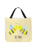 Mr. & Mrs. Panda Einkaufstasche Biene Liebe mit Spruch in Gelb Pastell