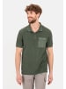 Camel Active Piqué Poloshirt aus zertifiziertem Organic Cotton in Dunkelgrün