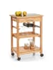 Zeller Küchenwagen - mobile Bar in Braun, (B) 40 x (H) 85 x (L) 58 cm