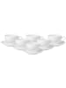 Villeroy & Boch 6er Set Kaffeetassen mit Untertassen Royal in Weiß 260 ml in weiß