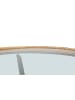 Mauro Ferretti Couchtisch aus Eisen, Holz und schwarzem und braunem Glas, Ø cm 80x46,5