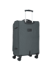 D&N Travel Line 9204 4 Rollen Trolley M 66 cm mit Dehnfalte grau