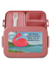 Mr. & Mrs. Panda Brotdose Flamingo Stolz Design mit Spruch in Rot Pastell