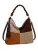 collezione alessandro Schultertasche " Patchwork " in dunkelbraun