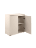 CALICOSY Kleines ELVA in Beige - (W)80  x (H)80,5  x (L)40 cm