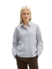 Marc O'Polo Seersucker-Bluse oversize in Light Blue