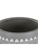 Beliani Outdoor Blumentopf WERIA in Grau/Weiß/Braun - (W) 42 x (H) 44 x (L) 42 cm