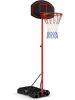 COSTWAY Basketballständer 158 - 218cm in Schwarz