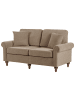 Beliani 3-tlg 2-Sitzer Sofa GINNERUP in Braun