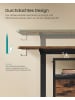 SONGMICS Schreibtisch Balok in Braun - (B)70 x (H)(72-120) x (T)160 cm