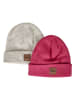 Urban Classics Beany in pink/heatherwhite