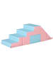 HOMCOM Bausteinset in Rosa & Blau 147L x 49B x 47H cm