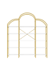 ABRIHOME Regal in Gold 170x26x190 cm Wolkenform 5 Ebenen Stahl
