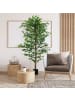 HOMCOM Künstliche Ficus-Pflanze-Ø17,5 x 180H cm-Grün