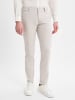 ALBERTO Stoffhose ROB Linen Stripe slim fit in kitt grau - 0001