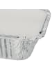 relaxdays 100 x Aluschalen mit Deckel in Silber - (B)13 x (H)4 x (T)10 cm