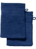 REDBEST Frottier Waschhandschuh 2er-Pack Chicago in dunkelblau