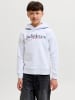 JACK & JONES Junior Kapuzenpullover in White Melange