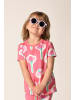 MOKIDA Baumwoll-T-Shirt mit kurzen Ärmeln in rosa