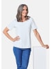 GOLDNER Knitterarmes Shirt mit Elasthan in weiß