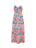 Usha Women Dress in pink multicolor