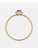 Diamant L'éternel Ring, mit Rubin, 375 Gelbgold