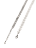 grassland Women Chain Necklace in Silver Rose White