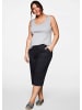 sheego Caprihose in schwarz