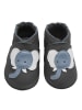 Basrakids Baby Krabbelschuhe aus Leder, weiche Lauflernschuhe mit rutschfester Sohle 