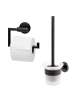 bremermann Badezimmer Zubehör-Set PIAZZA BLACK 2tlg. ca. 14,5 x 35 x 11,5 cm (B/H/T)