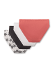 Sanetta Slip 4er Pack in Weiß/Schwarz/Orange
