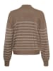 Kaffe Strickpullover KAlizz Loose fit in Morel Melange W. Silver Lurex