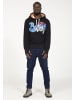 PLUS EIGHTEEN Herren Kapuzenpullover in Schwarz