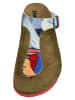 Dogo Lila Zehentrenner Sandalen - Cubic Faces in Mehrfarbig