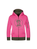 Trollkids Hoodie "Sortland" in Hellmagenta/Dunkle Olive