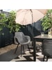 home24 Gartenstuhl Pero aus Kunststoff 2er-Set in Grau