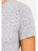 SMILODOX LEO T-Shirt Velvara in Grau Leo