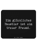 Mr. & Mrs. Panda Mauspad Spruch Haustiere pflegen mit Spruch in Schwarz