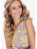 IZIA Women Top in violet multicolor
