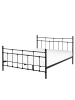 Beliani Doppelbett LYNX in Schwarz - (W) 148 x (H) 110 x (L) 209 cm