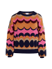 IZIA Damen Pullover in Orange Mehrfarbig