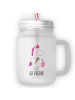 Mr. & Mrs. Panda Trinkbecher Einhorn Vegan mit Spruch in Transparent