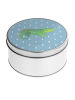 Mr. & Mrs. Panda Metalldose Krokodil ohne Spruch in Blau Pastell