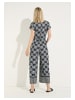 More & More unkomplizierter Jumpsuit, Print in twotone palm print with border